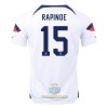 Maglia ufficiale Stati Uniti RAPINOE 15 Casa Mondiali 2022 per Uomo